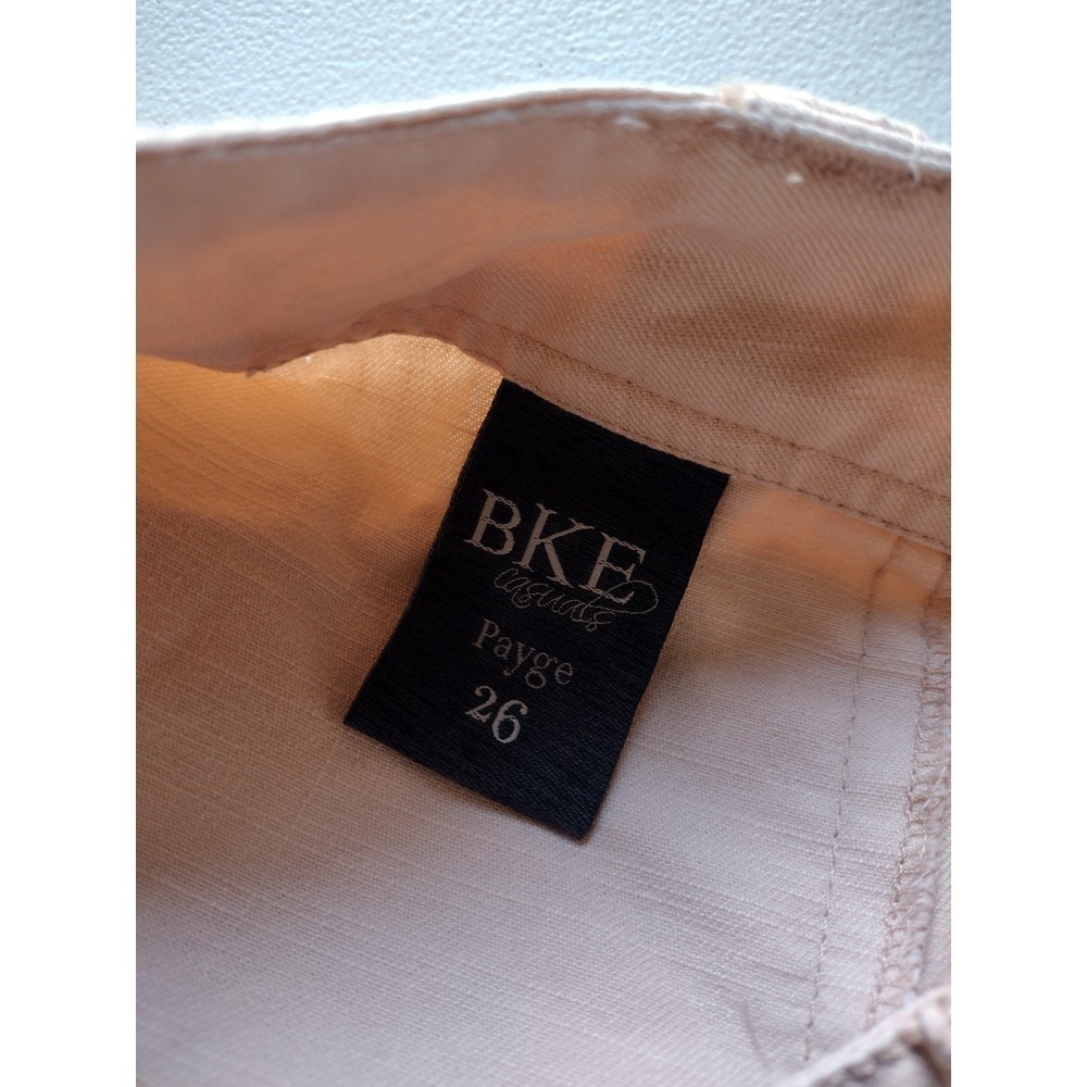 BKE Casuals Paygre‎ Womens Tan Cargo Cutoff Shorts Size 26 Distressed - Picture 4 of 6